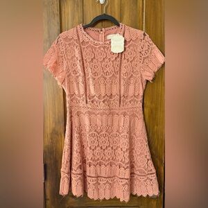 Altar’d State Lace Short Sleeve Dress